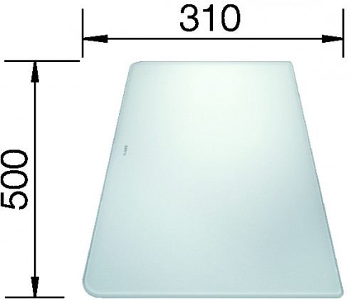 BLANCO 224510 Accessories cutting/cover plate glass white Alaros