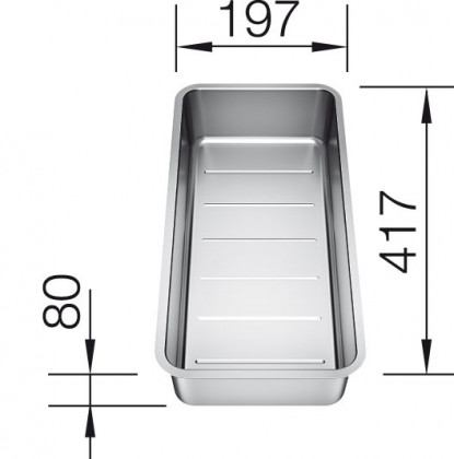 BLANCO 227692 Andano stainless steel bowl accessories
