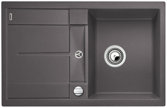 BLANCO 519086 Sink Metra 45 SF gray rock with eccentric Silgranit PuraDur