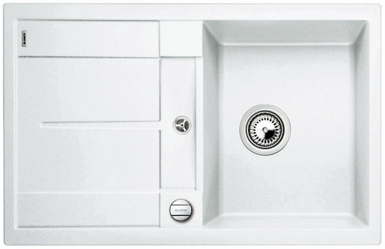 BLANCO 519083 Metra 45 SF white sink with Silgranit PuraDur eccentric