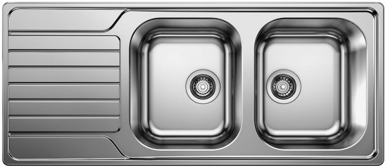 BLANCO 523376 Sink DINAS 8 S brushed stainless steel without eccentric