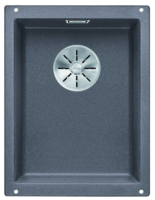 BLANCO 523407 Sink Subline 320-U gray rock InFino manual Silgranit PuraDur