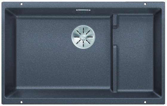 BLANCO 523453 Sink Subline 700-U Level gray rock InFino manual Silgranit