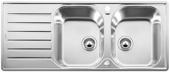 BLANCO 519713 Sink LANTOS 8 S-IF Compact brushed stainless steel with eccentric