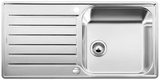 BLANCO 519709 Sink LANTOS XL 6 S-IF brushed stainless steel with eccentric