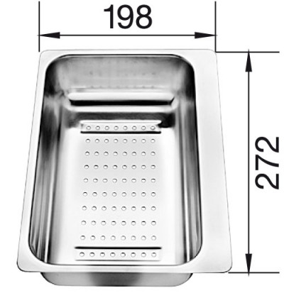 BLANCO 217796 Accessories stainless steel bowl for Metra 6 S