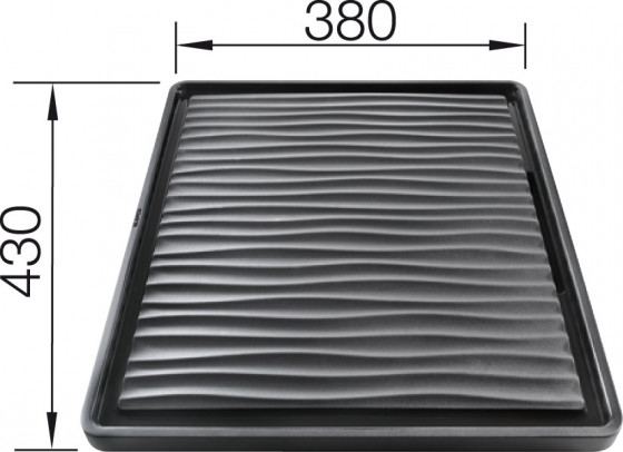 BLANCO 230734 Accessories drain plate for sinks under the plate black-grey