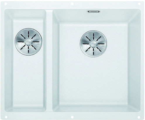 BLANCO 523562 Sink Subline 340/160-U white InFino manual Silgranit PuraDur