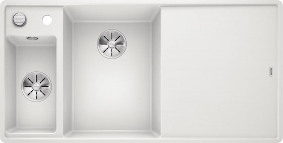 BLANCO 524672 Countertop sink AXIA III 6S-F white SILGRANIT®PuraDur®