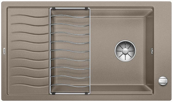 BLANCO 524867 Sink ELON XL 8 With tartufo SILGRANIT® PuraDur®