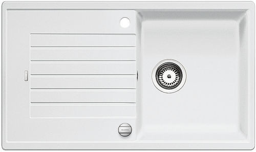 BLANCO 520506 Sink Zia 5 S white with Silgranit PuraDur eccentric