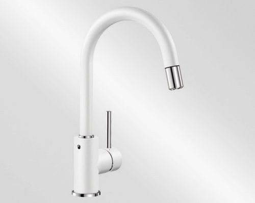 BLANCO 521457 Tap Mida-s white pull-out shower Silgranit-look