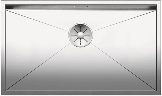 BLANCO 521593 Sink Zerox 700-U stainless steel InFino silk gloss without handle
