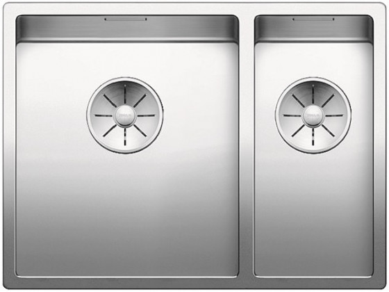 BLANCO 521609 Sink Claron 340/180-U stainl.steel InFino silk gloss no handle