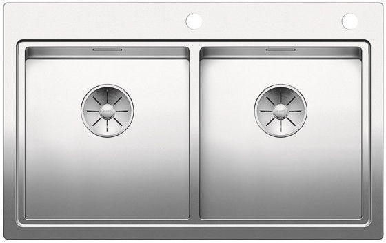 BLANCO 521663 Sink Divon II 8-IF stainl.steel silk gloss InFino no eccentric