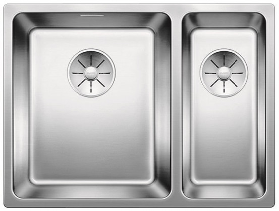 BLANCO 522975 Sink Andano 340/180-IF stainl.steel InFino silk gloss no handle