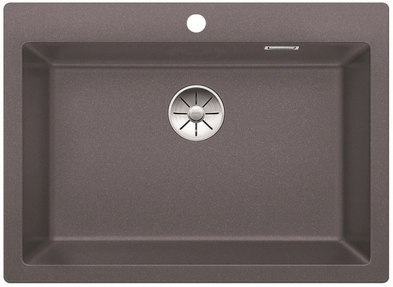 BLANCO 523044 Sink Pleon 8 gray rock InFino without eccentric Silgranit PuraDur
