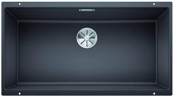 BLANCO 523142 Sink Subline 800-U gray rock InFino manual Silgranit PuraDur