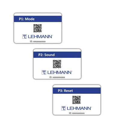 LEHMANN Set of cards for Mifare electronic locks - Mode, Sound, Reset