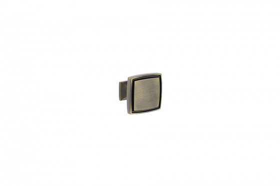 TULIP Knob Locarno antique brass brushed