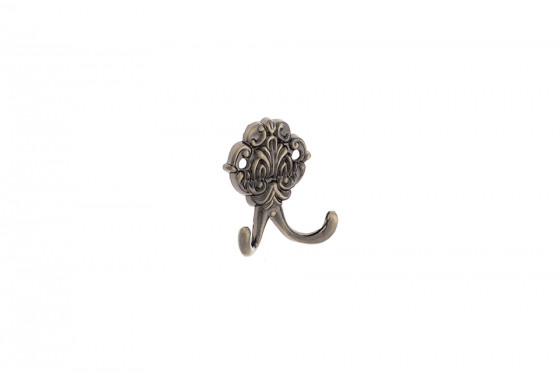 TULIP hook Orio old brass + screws