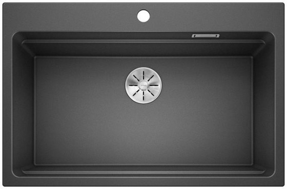 BLANCO 525893 Sink ETAGON 8 black SILGRANIT® PuraDur® without eccentric