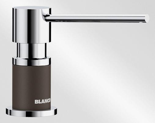 BLANCO 525815 LATO detergent dispenser Silgranit coffee/chrome