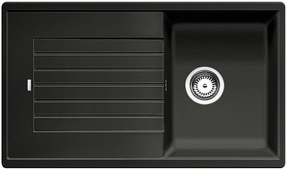 BLANCO 526011 sink ZIA 45 SL black SILGRANIT® PuraDur® without eccentric