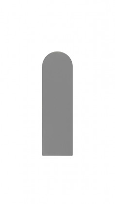 FURNITAL plastic cover of milled hinge gray