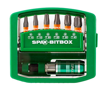 SPAX Bit check bit set with magnetic holder