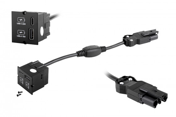 BACHMANN 917.227 USB-A and USB-C charger module