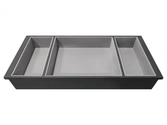 StrongIn jewelry organizer 3 compartments for wardrobe drawer 500mm