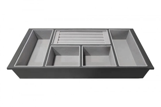 StrongIn jewelry organizer 4 compartments and rings, for cabinets 400mm