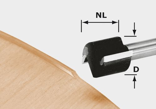 FESTOOL 491666 Edge trimming cutter HW D 19/16 S8 OFK 700