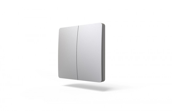 StrongLumio wireless kinetic switch (self-powered) - grey, 2 button
