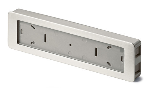 HETTICH 9086691 Handle TOUCH-IN L181/172 steel imitation