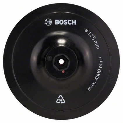BOSCH 1609200154 Fixing plate with Velcro 125 mm, 8 mm