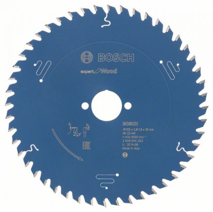 BOSCH 2608644053 Saw blade Expert for Wood 200 x 30 x 2.8 mm, 48