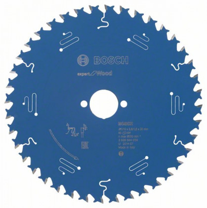 BOSCH 2608644059 Saw blade Expert for Wood 210 x 30 x 2.8 mm, 40