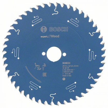 BOSCH 2608644060 Saw blade Expert for Wood 210 x 30 x 2.8 mm, 48