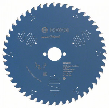 BOSCH 2608644090 Saw blade Expert for Wood 225 x 30 x 2.6 mm, 48