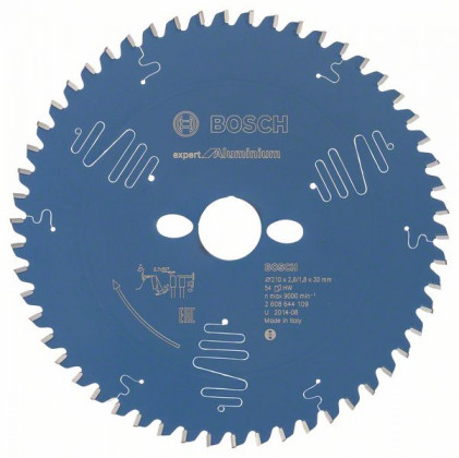 BOSCH 2608644109 Saw blade Expert for Aluminum 210 x 30 x 2.6 mm, 54