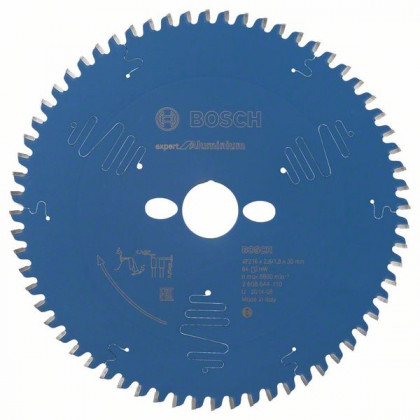 BOSCH 2608644110 Saw blade Expert for Aluminum 216 x 30 x 2.6 mm, 64