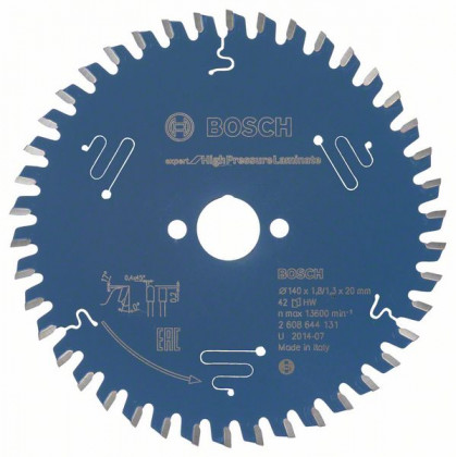 BOSCH 2608644131 Saw blade Expert for High Pressure Laminate 140 x 20 mm, 42