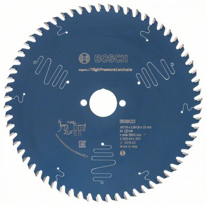 BOSCH 2608644355 Saw blade Expert for High Pressure Laminate 216x30 mm, 64