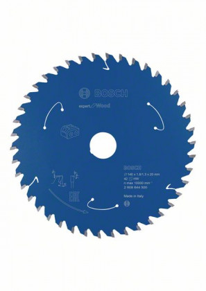 BOSCH 2608644500 Saw blade Expert for Wood for battery saws 140×1.8/1.3×20mm, 42