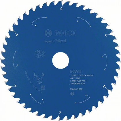 BOSCH 2608644521 Saw blade Expert for Wood for battery saws 216×1.7/1.2×30mm, 48