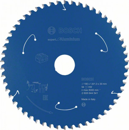 BOSCH 2608644541 Saw blade Expert for Aluminum - Battery saws 190×1.8×30mm, 54