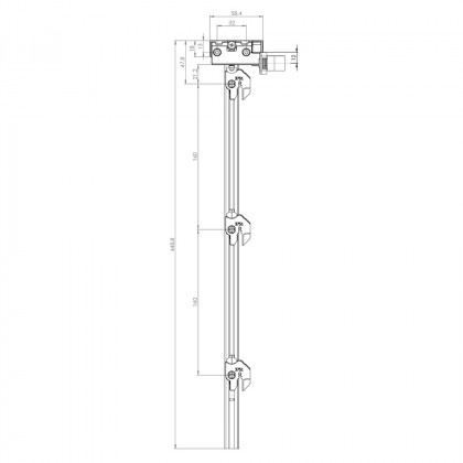 LEHMANN Rod SVS ELEVON Type 6 (0+3 height 483 mm)