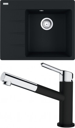 FRANKE Set G223MČ CNG 611-62 TL/7 matte black + FC 3055.901
